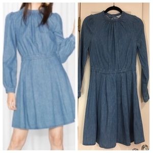 NWT! & Other Stories Fitted Waist Denim Dress